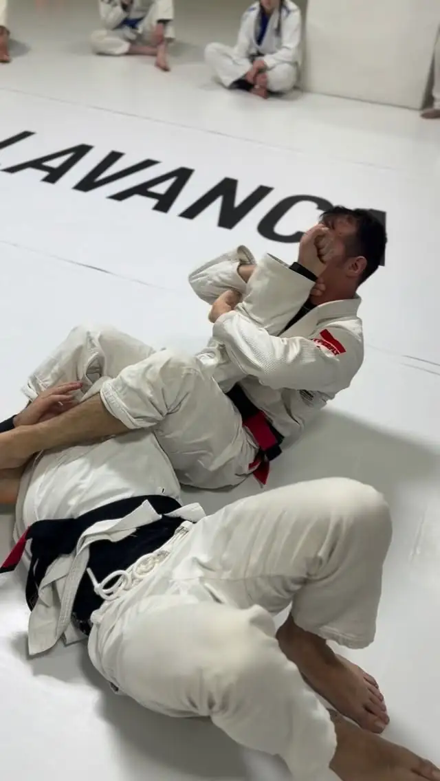 Brazilian Jiu-Jitsu armbar training at ALAVANCA Shawnessy in Calgary
